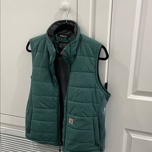 Carhartt Teal Quilted puffer vest